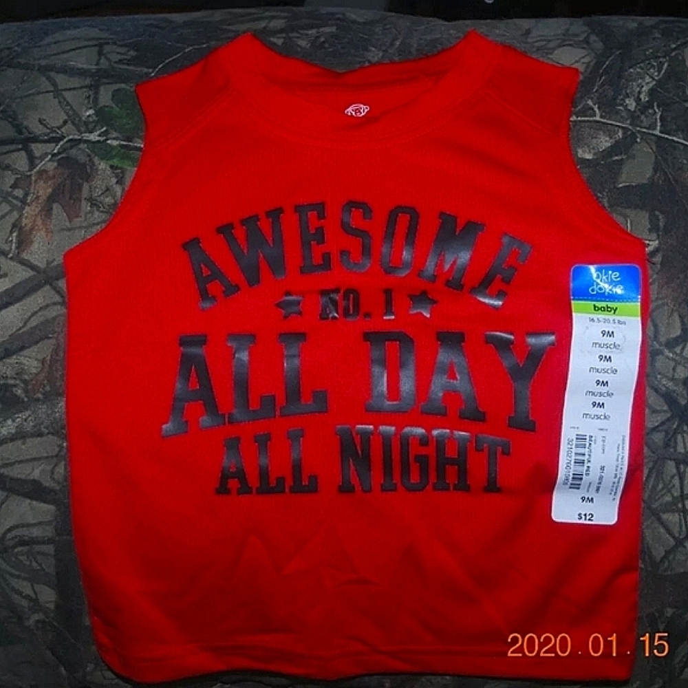 ๐*Brand New* Boys Okie Dokie Tank Top Size 9 Months
